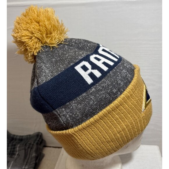 Los Angeles Rams New Era NFL Knit Pom Beanie Hat - Picture 7 of 9